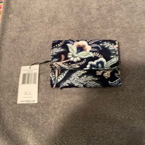 Java Navy Camo RIFD Riley Compact Wallet nwt